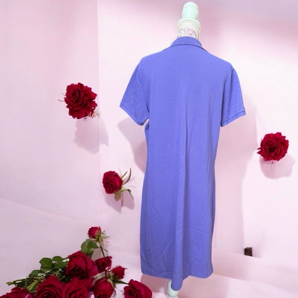 Vintage Ralph Lauren Lavender Polo Shirt Dress - Picture 3 of 4